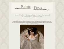 Tablet Screenshot of bridediva.co.uk
